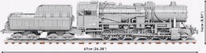 Cobi Klocki Kriegslokomotive Baureihe 52 9