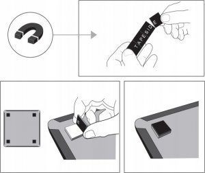 Skaner Samsonite Nabo tablica suchościeralna z zaokrągloną ramą 355x280 mm biała 8