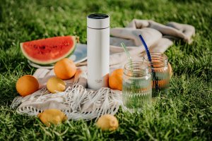 BA Productions LLC Termos Adler AD 4506 biały, wyświetlacz LED, 473ml 12