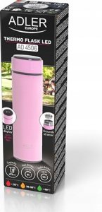 BA Productions LLC Termos Adler AD 4506 różowy,wyświetlacz LED, 473ml 4