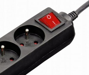 Art.-Multimedia Listwa zasilająca Standard 1,5 m czarna 2