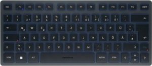 Klawiatura Cherry CHERRY Keyboard KW 7100 MINI [DE] black/blue BT 1