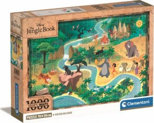 Clementoni Puzzle 1000 elementów Compact Story Maps The Hungle Book 3