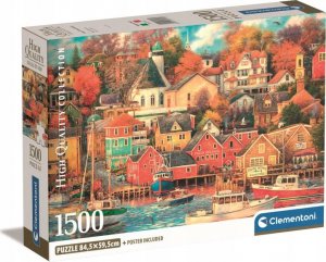 Clementoni Puzzle 1500 elementów Compact Good Times Harbor 1