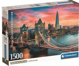 Clementoni Puzzle 1500 elementów Compact London Twilight 1