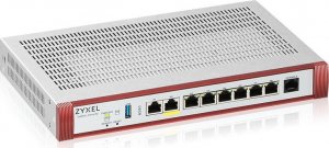 Zapora sieciowa ZyXEL Zyxel USG FLEX100 H Series, 7 Gigabit user-definable ports, 1*1G PoE+, 1*USB with 1 YR Security bundle 1