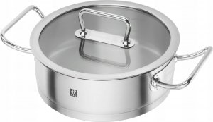 Zwilling ZWILLING nízký hrnec, servírovací, nerezová ocel, 24 cm, s poklicí - Pro 1