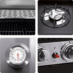 Yato YG-20004 Grill ogrodowy gazowy 20.2 kW 78 cm x 42 cm 35