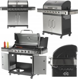 Yato YG-20004 Grill ogrodowy gazowy 20.2 kW 78 cm x 42 cm 8