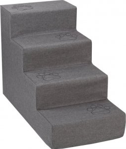 Welsti Schody dla psa Welsti 40cm 4 stopnie ciemne szare w łapki 2