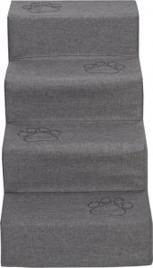 Welsti Schody dla psa Welsti 40cm 4 stopnie ciemne szare w łapki 3