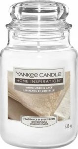 Yankee Candle Yankee Candle Home Inspiration White Linen & Lace Świeca Duża 538g 1