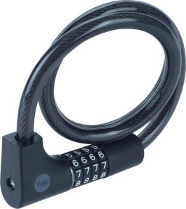 Yale Linka rowerowa z zamkiem szyfrowym i kluczem YCC0/12/100/2 3