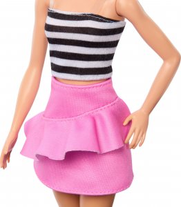 Mattel Lalka Barbie Fashionistas top w biało-czarne paski 5