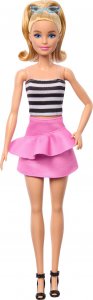 Mattel Lalka Barbie Fashionistas top w biało-czarne paski 7
