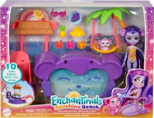 Mattel Zestaw Enchantimals Tropikalny basen + lalka Małpka 5
