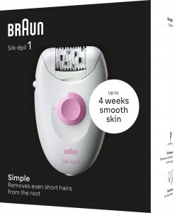Depilator Braun Braun Silk-épil 1 1-000 biało-różowy 4