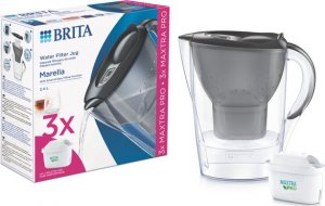 Dzbanek filtrujący Brita Marella + 3 filtry MAXTRA PRO Pure Performance grafitowy 1