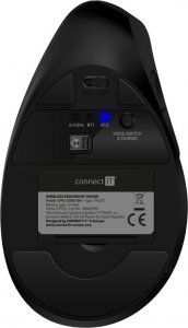 Mysz Connect IT FOR HEALTH Verti TriMode ergonomiczna pionowa mysz, bezdrátowa, czarny 3