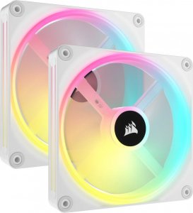 Wentylator Corsair iCUE LINK QX140 RGB Biały 2-pack (CO-9051008-WW) 1