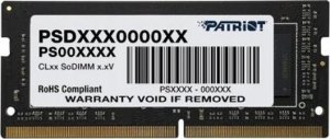Pamięć do laptopa Patriot PATRIOT MEMORY DDR4 32GB 3200 CL 22-22-22-52 1.2V ECC-DIMM/TS Hynix 0-70 ACPI Retail Package 1