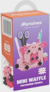 Marioinex Klocki konstrukcyjne Mini Waffle - Przybornik świnka 70 elementów 3