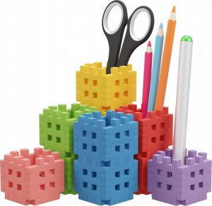 Marioinex Klocki konstrukcyjne Mini Waffle - Przybornik 70 elementów 2