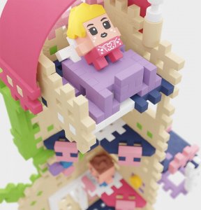 Marioinex Klocki Waffle Mini - Księżniczka: Wieża Fantazji 5