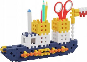 Marioinex Klocki konstrukcyjne Mini Waffle - Przyborniki pojazdy 140 elementów 4