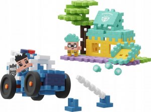 Marioinex Klocki konstrukcyjne Waffle mini - Auto policyjne i sklep jubilerski 3