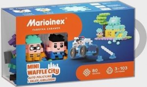 Marioinex Klocki konstrukcyjne Waffle mini - Auto policyjne i sklep jubilerski 8