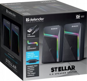 Głośnik Defender Głośniki Defender STELLAR 2.0 6W USB podświetlenie LED RGB 7