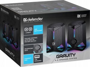 Głośnik Defender Głośniki Defender GRAVITY 2.0 6W USB podświetlenie LED RGB 3