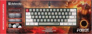 Klawiatura Defender Klawiatura bezprzewodowa Defender FORGE GK-345 mechaniczna bluetooth + 2.4 Ghz + kabel Gaming + gra RGB 2