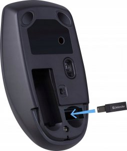Mysz Defender Mysz bezprzewodowa Defender MODERN MB-985 optyczna bezklikowa silent 1600dpi czarna 5