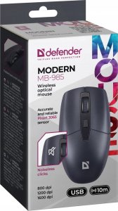 Mysz Defender Mysz bezprzewodowa Defender MODERN MB-985 optyczna bezklikowa silent 1600dpi czarna 7