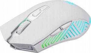 Mysz Defender Mysz bezprzewodowa Defender PANDORA GM-502 optyczna 3200dpi biała RGB AKUMULATOR 7 przycisków Gaming bezklikowa silent 3