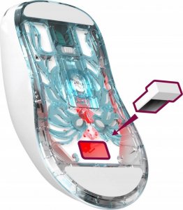 Mysz Defender Mysz bezprzewodowa FAME GM-516 optyczna 10000dpi 2.4 GHz + Bluetooth biała 5 przycisków Gaming 5