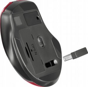 Mysz Defender Mysz bezprzewodowa Defender PRIME MB-053 optyczna bezklikowa silent 1600dpi czerwona 5