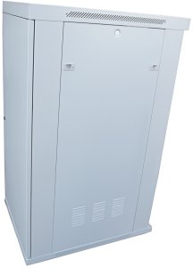 Szafa Lexi-NET LEXI-Net 19" szafka stojąca 27U 600x600 rozbieralny, jednostka wentylacyjna, termostat, kółka, 600kg, szkło, szary 2