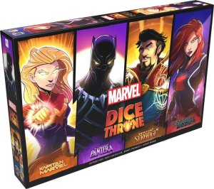 Lucky Duck Games Gra Dice Throne Marvel: Box 2 (Czarna Pantera, Kapitan Marvel, Doktor Strange, Czarna Wdowa) 1