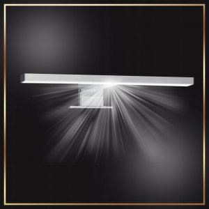 Stamar Szafka Biała Łazienkowa Wisząca z Lustrem 50 x 60 cm Lampka Oświetlenie LED 6