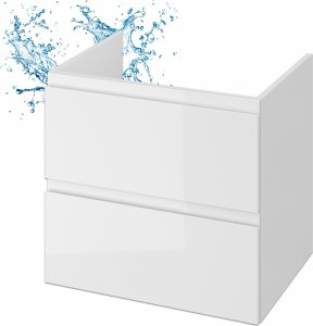 Stamar Biała Szafka Wisząca Łazienkowa pod Umywalkę 60 x 60 x40 Cichy Domyk Połysk 1