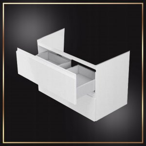 Stamar Biała Szafka Wisząca Łazienkowa pod Umywalkę 60 x 60 x40 Cichy Domyk Połysk 3