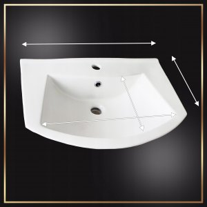 Stamar Szafka Łazienkowa Biała Umywalka Ceramiczna 60 cm Bateria Chrom Aquua Syfon 7