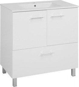 Stamar Szafka łazienkowa z umywalką stojąca połysk 80 x47 4