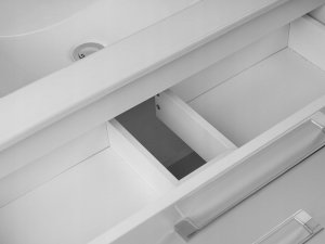 Stamar Szafka łazienkowa z umywalką 80 cm biała połysk 13