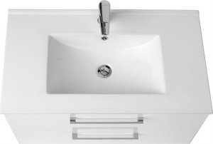 Stamar Szafka łazienkowa z umywalką 80 cm biała połysk 10