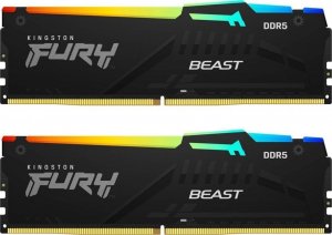 Pamięć Kingston Fury Beast RGB, DDR5, 32 GB, 6000MHz, CL30 (KF560C30BBAK2-32) 2