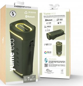 Głośnik Energy Sistem | Speaker with RGB LED Lights | Yume ECO* | 15 W | Waterproof | Bluetooth | Green | Portable | Wireless connection 6